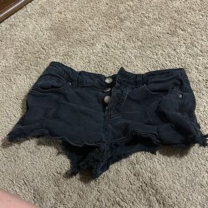 Black Low rise shorts